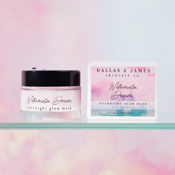 Dallas & James Skincare Co. Watermelon Dream Overnight Glow Mask full size - Picture 2 of 10